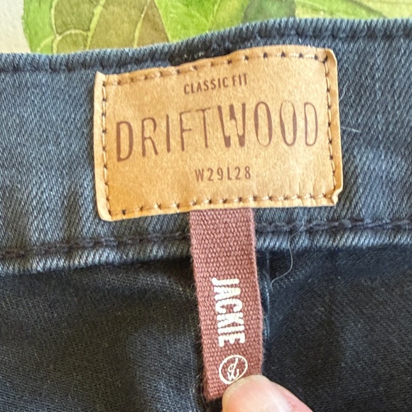 EUC DRIFTWOOD Black Skinny Jeans with Floral Embroidery - Picture 2 of 8